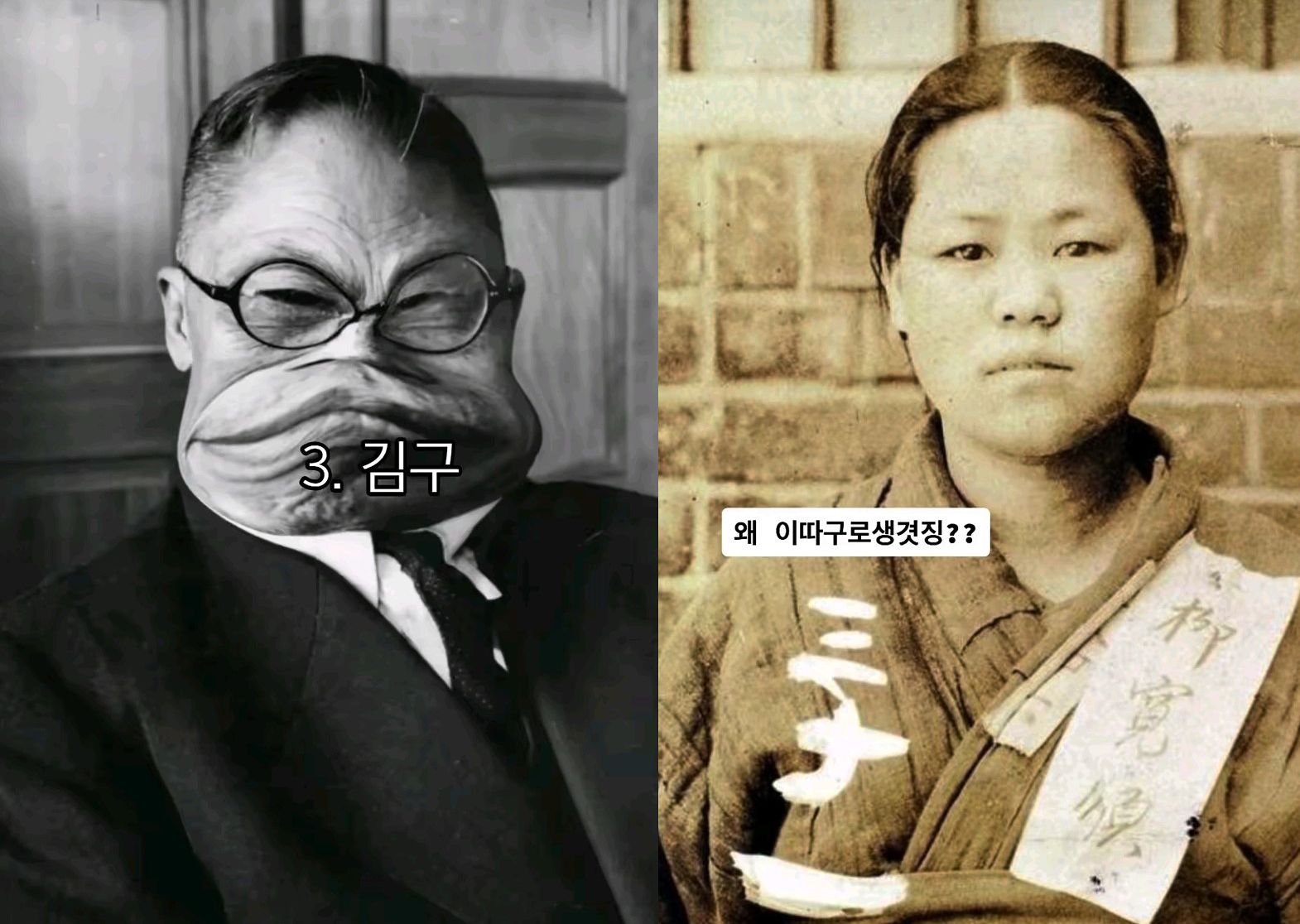 독립운동가를 조롱하는 게시물. SNS 캡처