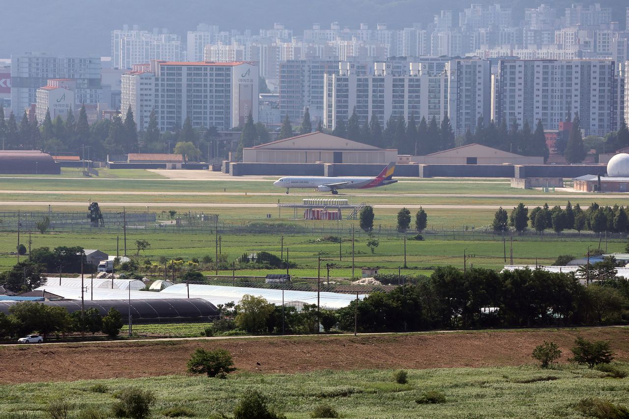 호남권 반도체 클러스터가 들어서는 통합광주 광산구 송정동 군 공항 일원. 연합뉴스
