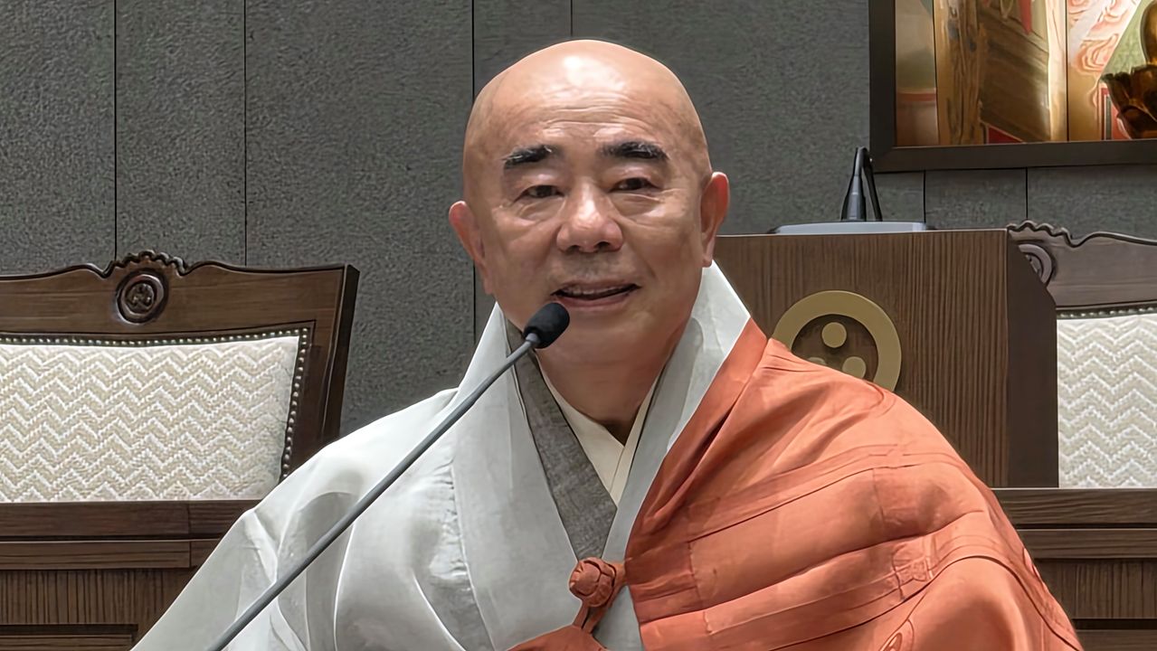 강원도 오대산 월정사 주지를 역임한 정념 스님은 "AI혁명으로 인한 문명의 대전환기에 걸맞는 새로운 리더십을 필요하다"며 총무원장 출마의 이유를 밝혔다. 백성호 기자