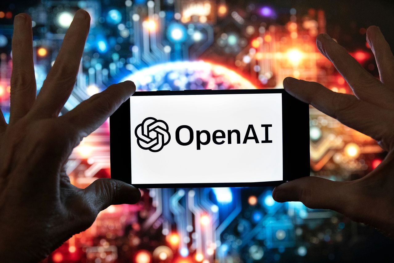 미국의 대표적인 인공지능(AI) 기업 오픈AI의 로고 모습. AP=연합뉴스