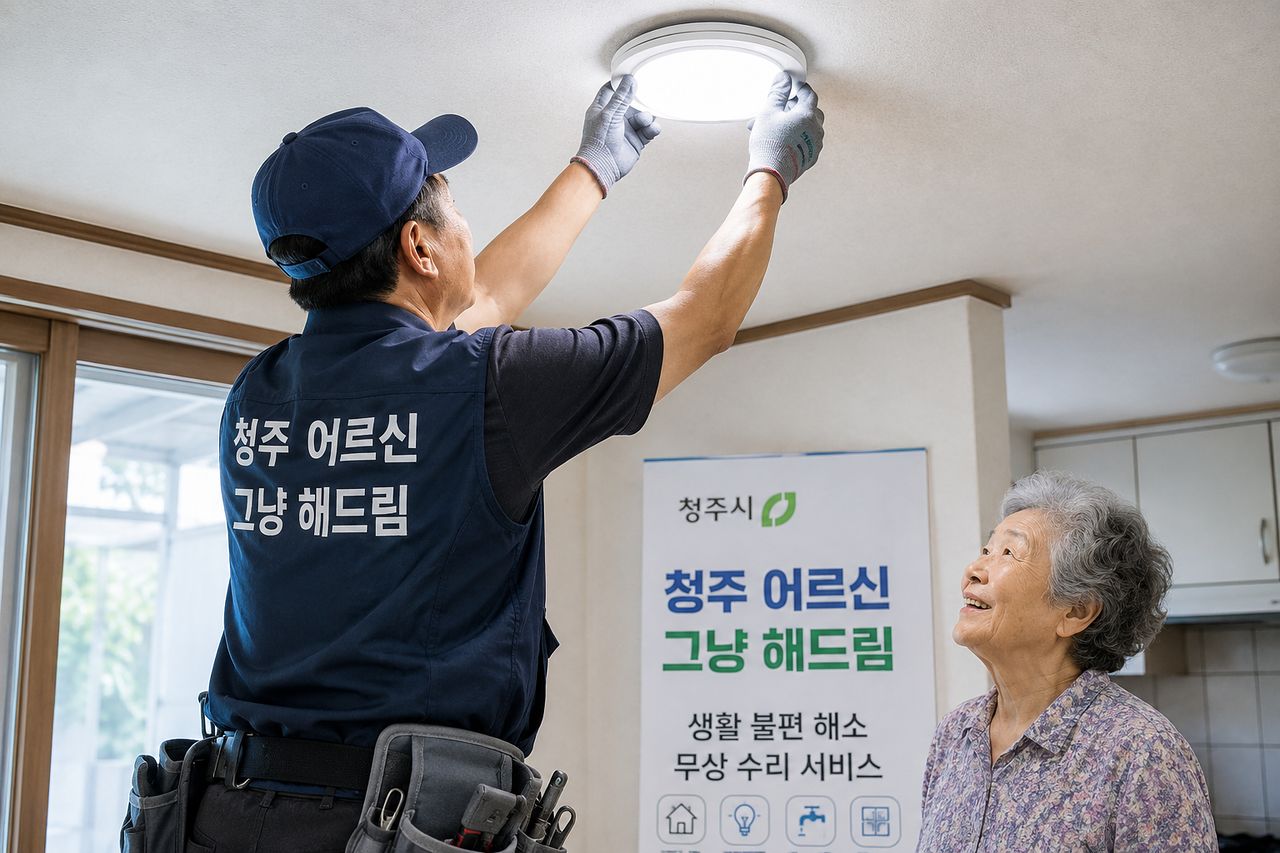 충북 청주시 어르신 그냥 해드림 사업의 챗GPT 생성 가상 이미지. 사진 챗GPT
