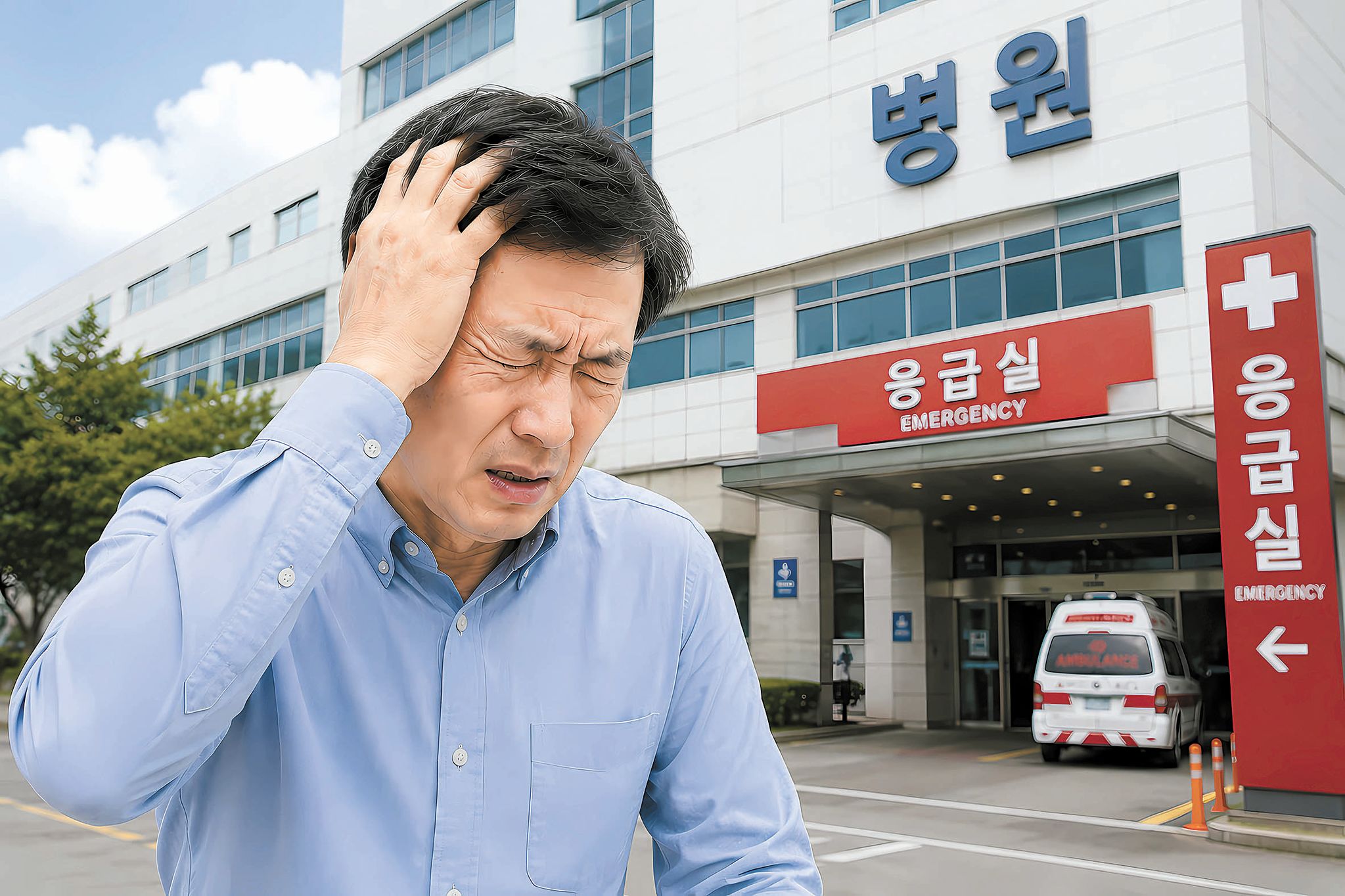 50세 이후 새로 생겼거나 갑작스럽게 몰아치는 두통은 뇌 질환의 신호일 수 있어 응급진료를 받는 게 좋다. [챗GTP 생성 이미지]
