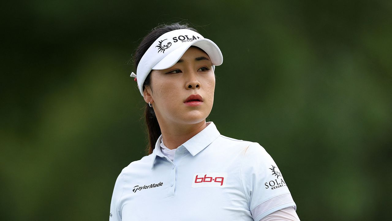 스크린 골프 리그 ‘WTGL’에 출전하는 윤이나. 지난 6월 KPMG 여자 PGA챔피언십 준우승을 차지하며 주목받았다. [AFP=연합뉴스]
