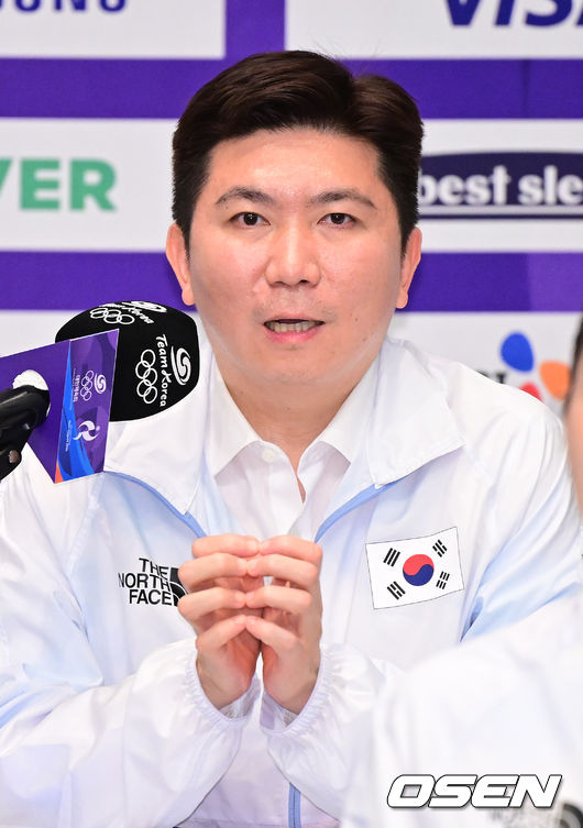 [OSEN=진천, 최규한 기자] 20일 오후 충북 진천 국가대표선수촌에서 ‘2026 아이치·나고야 아시안게임’ D-30 미디어데이가 열렸다.오는 9월 19일 일본 아이치현 나고야에서 막을 올리는 20번째 하계 아시안게임인 이번 대회는 10월 4일까지 16일간 펼쳐진다.유승민 대한체육회장이 인사말을 전하고 있다. 2026.08.20 / dreamer@osen.co.kr