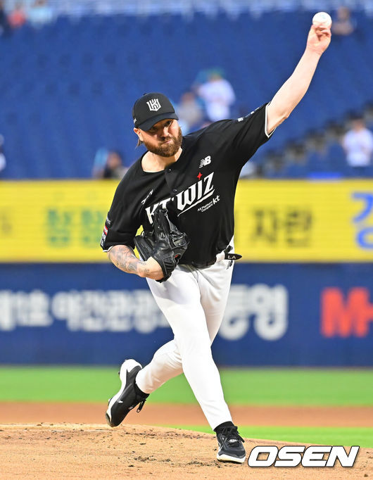 [OSEN=창원, 이석우 기자] KT 위즈 로건 146 2026.08.11 / foto0307@osen.co.kr