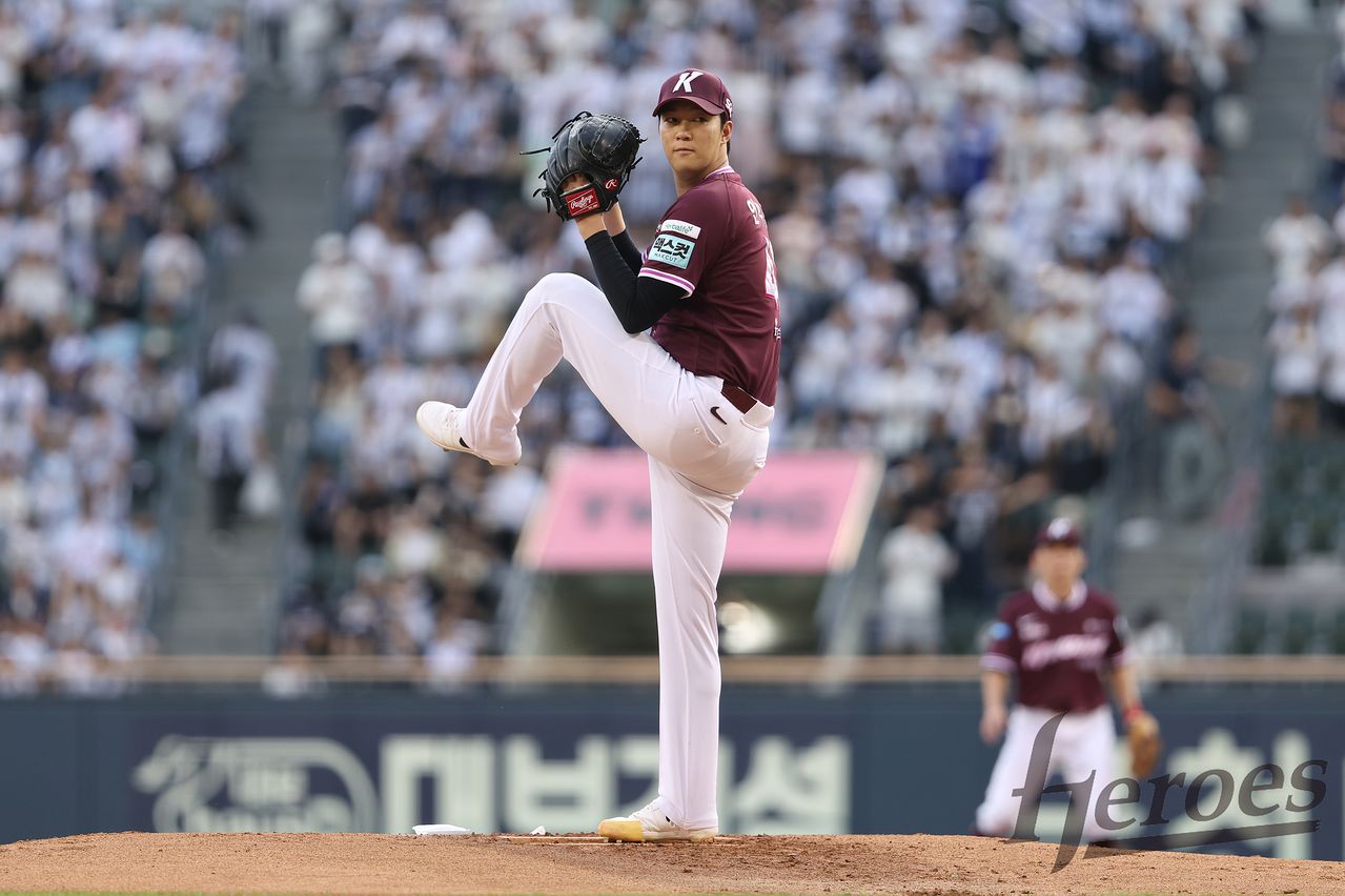 29일 잠실 두산전에 등판한 키움 안우진. 사진 키움 히어로즈