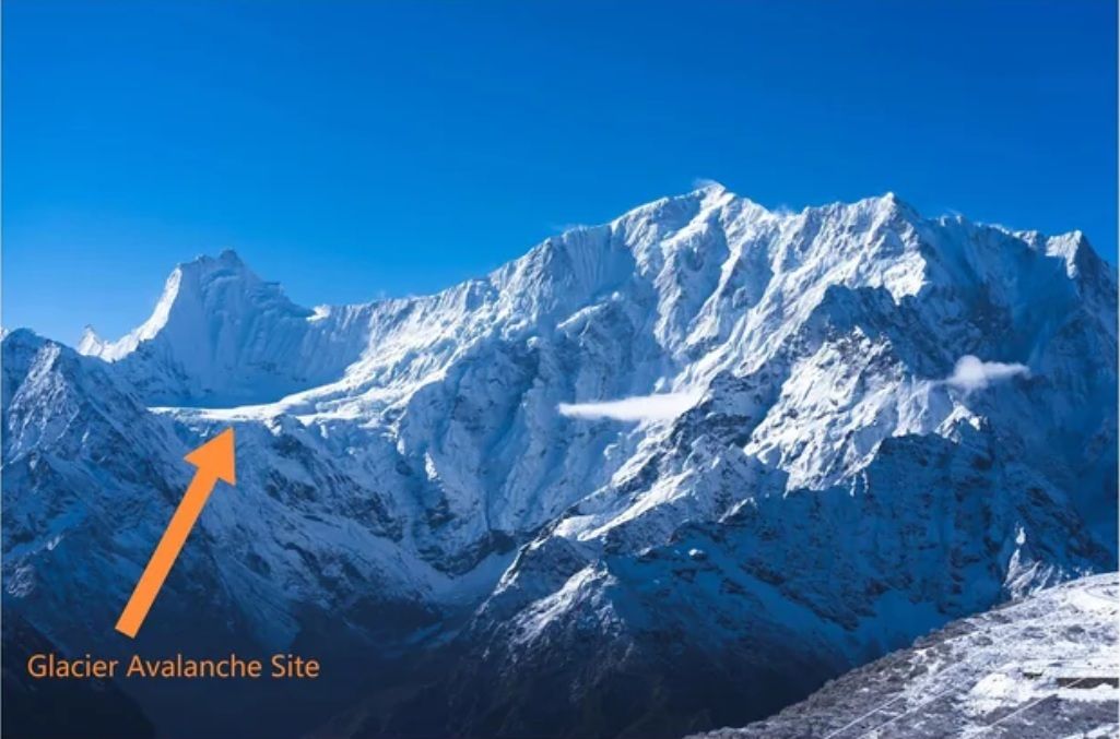 라탕리룽(7234m) 북면. 사진 안나푸르나 서킷 트렉