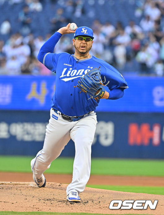 [OSEN=창원, 이석우 기자] 삼성 라이온즈 후라도 062 2026.07.01 / foto0307@osen.co.kr