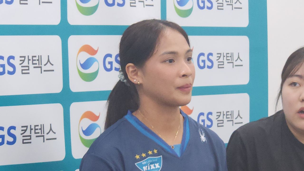 GS칼텍스의 2연패를 이끌겠다고 약속한 타나차. 가평=김효경 기자