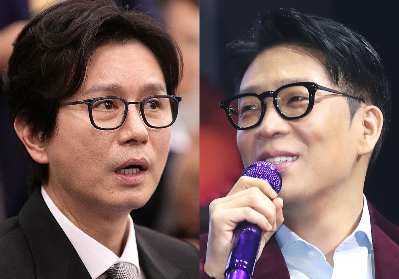 가수 겸 배우 김민종(왼쪽)과 MC몽. 뉴스1