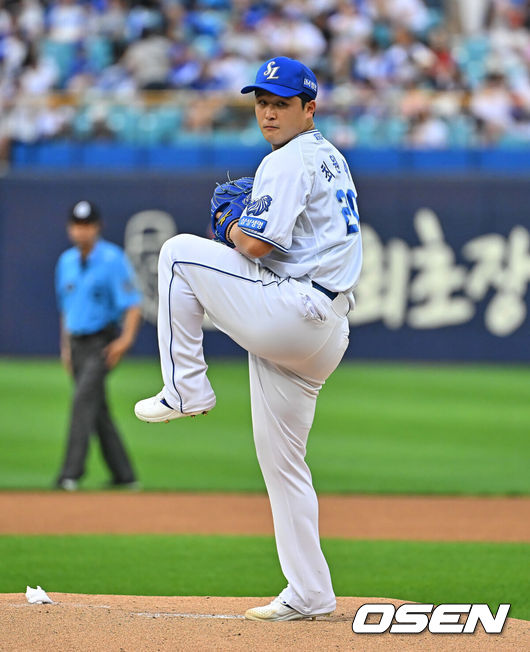 [OSEN=대구, 이석우 기자] 삼성 라이온즈 최원태 163 2026.07.28 / foto0307@osen.co.kr