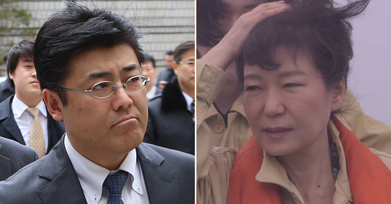 가토 다쓰야 전 지국장(왼쪽)과 박근혜 전 대통령(오른쪽) 중앙포토