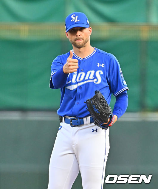 [OSEN=부산, 이석우 기자] 삼성 라이온즈 보스 079 2026.08.02 / foto0307@osen.co.kr