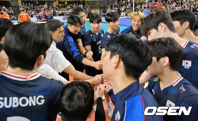 한국 남자배구 대표팀. /OSEN DB