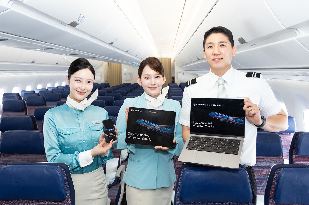 Korean Air Starlink Wi-Fi