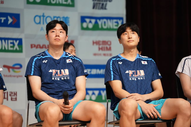 [사진] 서승재와 김원호 / 대한배드민턴협회