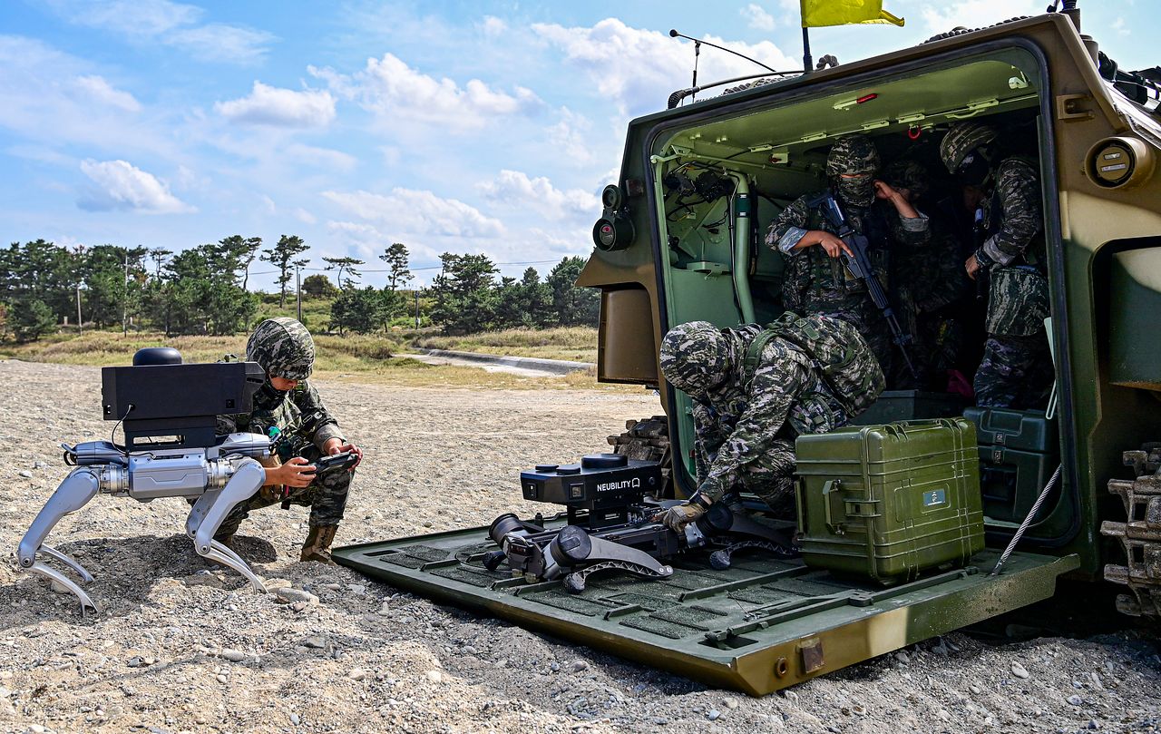 South Korean Marine robot dog