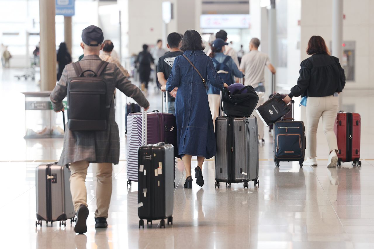 인천국제공항 이용객. 연합뉴스