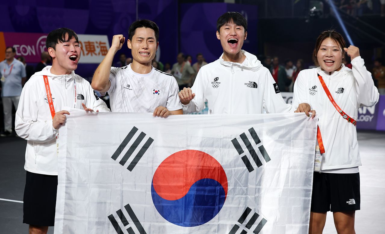 아시안게임 첫 출전을 이룬 테크볼 1세대들의 노력은 결실을 맺었다. 뉴스1