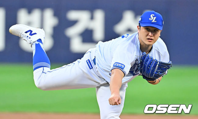 [OSEN=대구, 이석우 기자] 삼성 라이온즈 최원태 101 2026.09.08 / foto0307@osen.co.kr