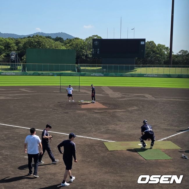 [OSEN=도요하시(일본), 이후광 기자] 24일 도요하시에서 진행된 야구대표팀 훈련 / backlight@osen.co.kr