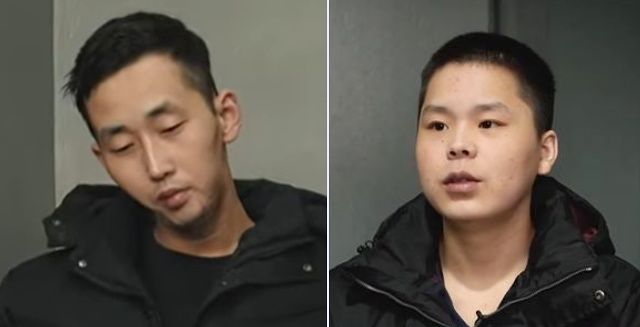 러시아에 파병됐다가 우크라이나군에 생포된 북한군 포로 리모씨(왼쪽)와 백모씨. 사진 MBC ‘PD수첩’ 캡처