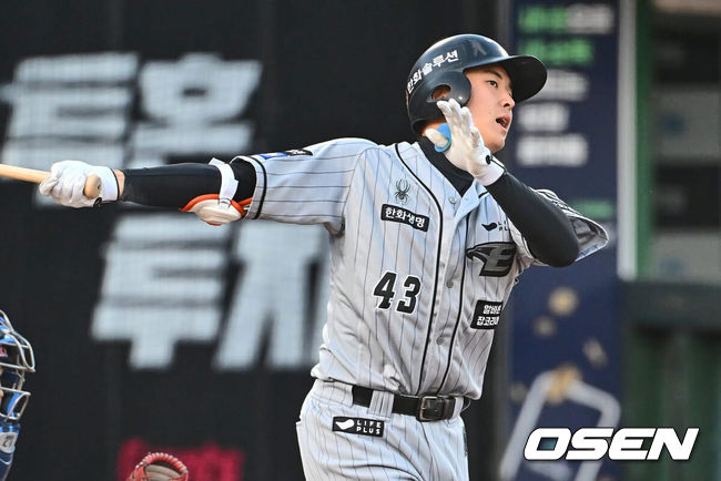 [OSEN=부산, 이석우 기자] 한화 이글스 정은원 064 2024.05.08 / foto0307@osen.co.kr