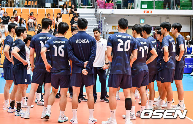 한국 남자배구 대표팀. /OSEN DB