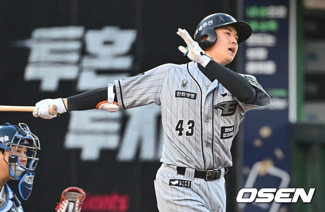 [OSEN=부산, 이석우 기자] 한화 이글스 정은원 063 2024.05.08 / foto0307@osen.co.kr