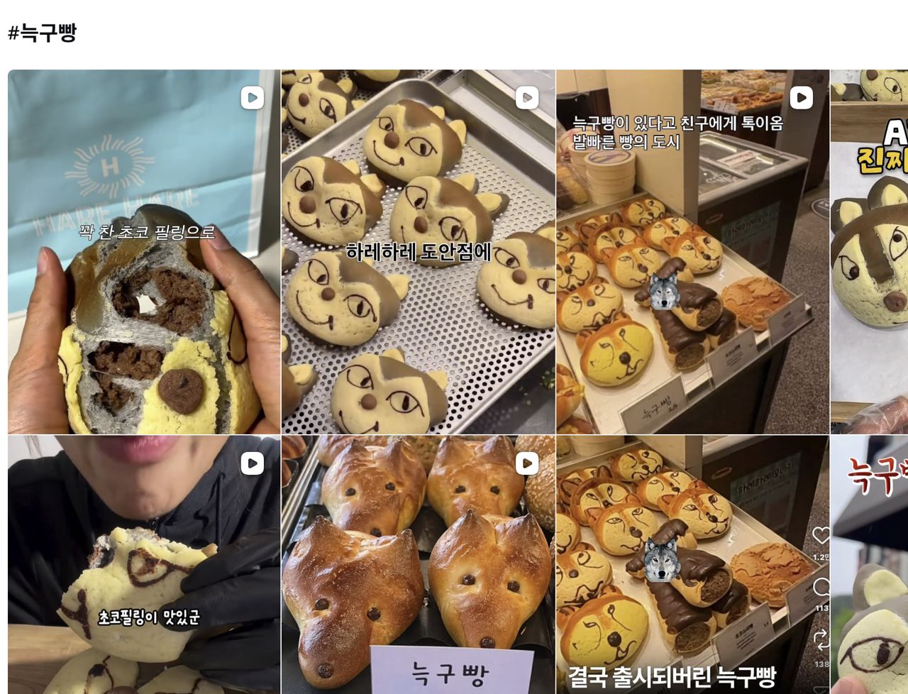 올해 4월 대전 오월드에서 늑대 '늑구'가 탈출했을 때 지역 빵집들은 늑구의 안전한 복귀를 응원하며 늑구빵 제품을 출시했다. 사진 SNS 캡처