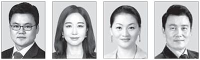 노철오, 백성희, 이항영, 정성안(왼쪽부터 순서대로)