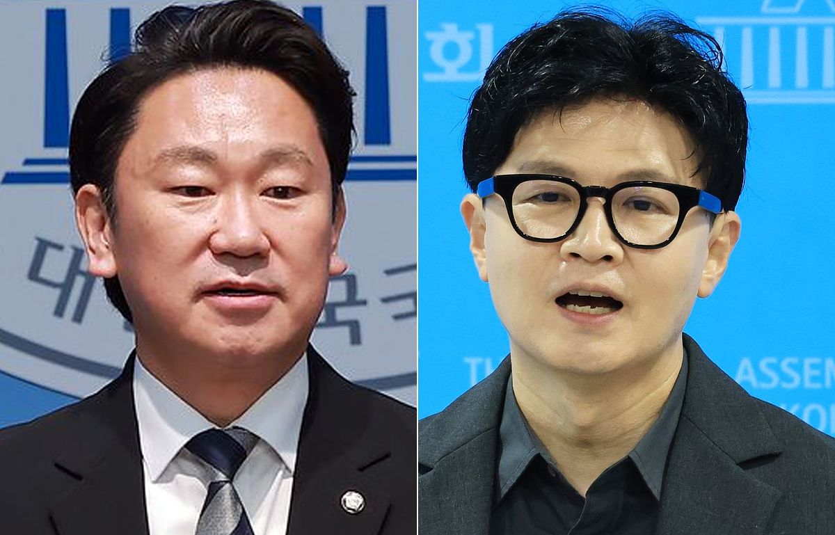 곽상언 더불어민주당 의원(왼쪽)과 한동훈 무소속 의원. 연합뉴스·뉴스1