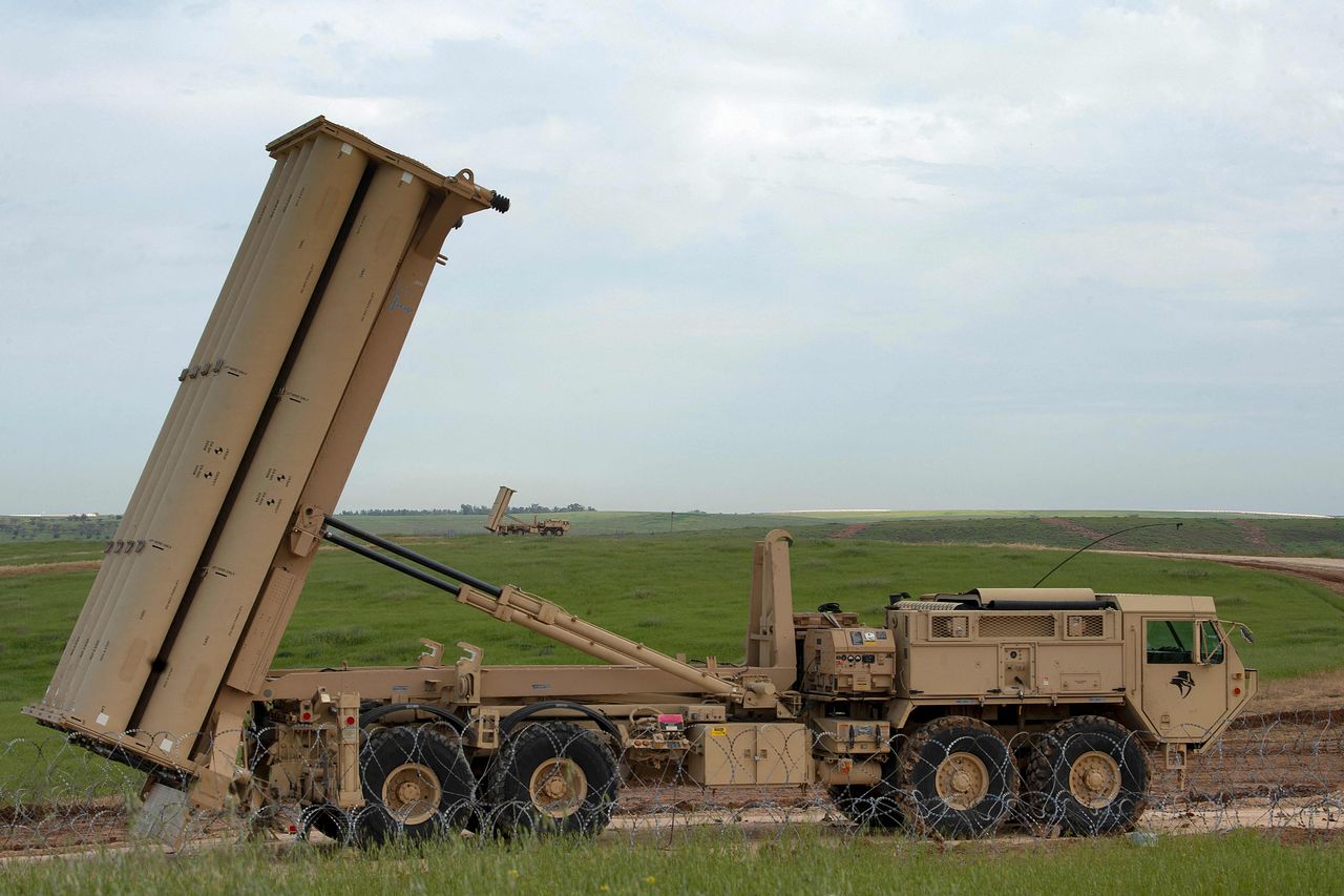 미국 육군의 고고도 미사일방어(THAAD·사드) 체계. 이란 전쟁에서 재고의 절반 가까이를 쐈다. 미 육군