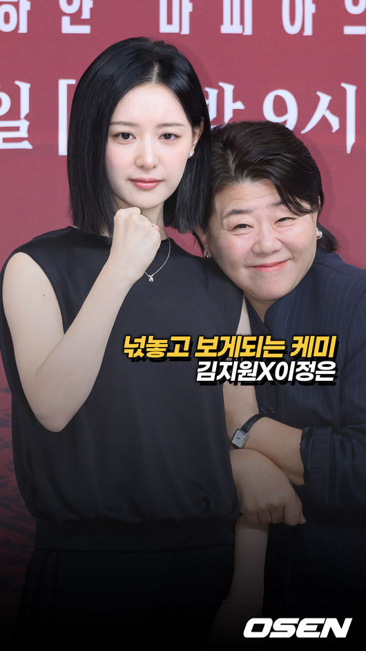 Kim Ji-won and Lee Jung-eun