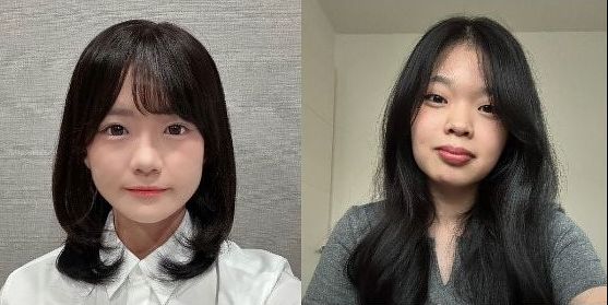 올해 주일한국문화원의 ‘한일교류 작문 콘테스트’에서 한국어 에세이 일반부문 최우수상을 받은 오사카 데즈카야마가쿠인대 3학년 시미즈 리아(清水理愛·22·왼쪽)와 가작을 수상한 니가타대 2학년 와시오 아리사(鷲尾有咲·19). 시미즈는 중학교 1학년 때 BTS의 ‘봄날’을 통해, 아리사는 고등학교 3학년 때 웹소설 '전지적 독자시점'을 통해 한국어를 배우게 됐다. 사진 시미즈 리아, 와시오 아리사 제공