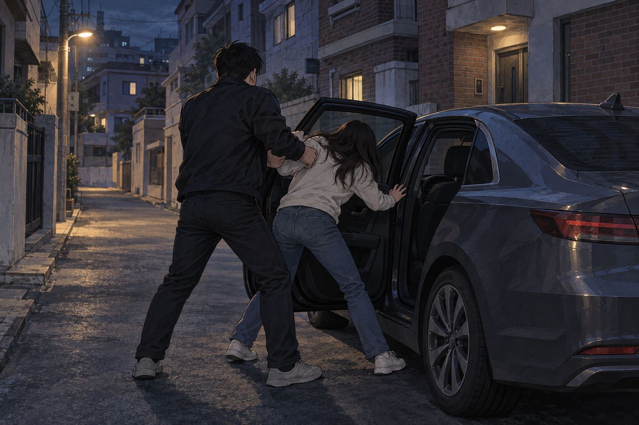 송파서 아내 납치 사건 일러스트. 사진 챗GPT