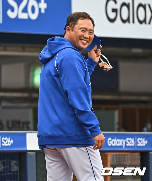 [OSEN=대구, 이석우 기자] 삼성 라이온즈 박한이 코치 088 2026.05.02 / foto0307@osen.co.kr