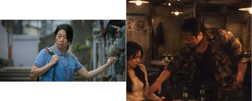 올해 들어 유튜브에선 배우 염혜란(왼쪽부터), 마동석을 연상시키는 AI 캐릭터가 등장하는 AI 영상물이 게재되 논란이 됐다. 사진 유튜브 캡처