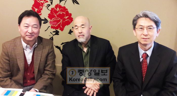 21일 기자회견에 참석한 김광태 목사, 김태준 목사, 이종민 목사(왼쪽부터).