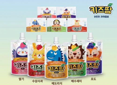 키즈팜은 경산 복숭아영농조합에서 한국산 친환경 과일만을 사용하여 만든 어린이 과채주스다. 과일 고유의 맛과 향을 최대한 보존해 영양있게 제품을 섭취할 수 있다.