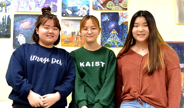 (왼쪽부터) 공은지(Prosper High, 10), 우혜원(Reedy High, 11), 김민정(Coppell High, 9)