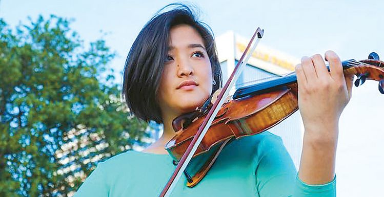 최근 LA 필 레지던트 펠로우로 선정된 바이올리니스트 가브리엘라 페냐-김.