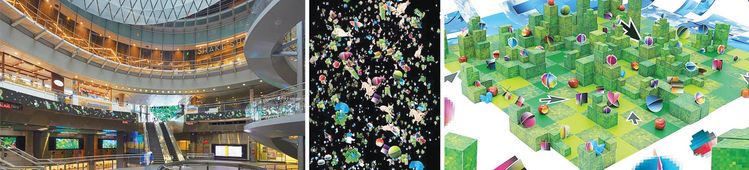 이재이, ‘손으로 만든 현실’, 2021, 멀티채널 비디오 아트, MTA Art and Design 프로그램, 설치장소 뉴욕시 맨해튼 풀턴 센터 지하철 역사 쇼핑몰(8월까지 매시간 2분 상영). 사진 이재이 스튜디오.