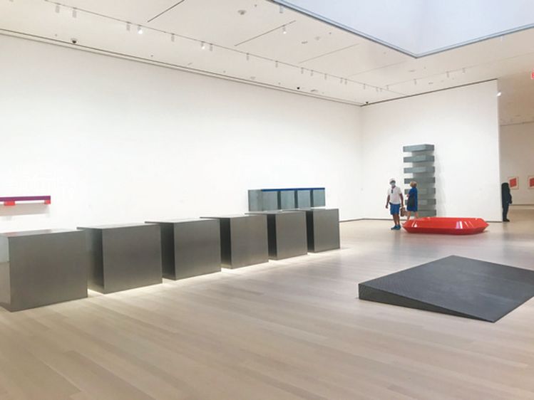 도널드 저드 특별전 ‘저드 (Judd)’, 뮤지엄 오브 모던 아트(2020-2021). 사진 변경희(9/24/2020).