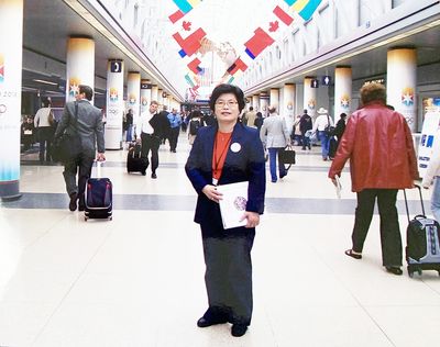 오헤어 국제공항서 자원봉사자로 활동할 때. 