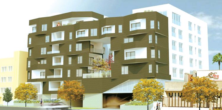 사우스 킹슬리 드라이브에 들어서게 되는 아파트 완성도. [워런티첸튼 건축회사 제공]