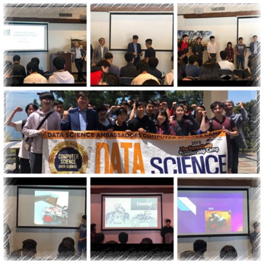 Various pictures of the lessons and the group photo that all the students took at the end. Source: Author, Jonathan Chun