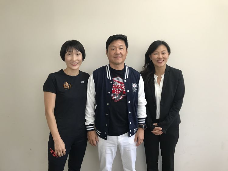 오는 9월7일 제1회 재미대한LA체육회장배 배드민턴대회를 개최하는 대회 관계자들. 왼쪽부터 에스더 권 대표, 마이클 이 회장, 이지영 임원.