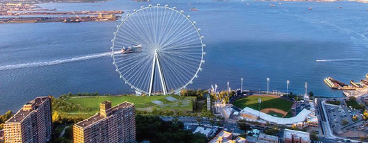 지난 2012년 발표됐던 600피트 높이의 대관람차 ‘뉴욕휠’의 조감도. [사진 뉴욕휠 웹사이트]