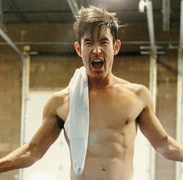 쿠엔틴 타란티노 감독의 새 영화 원스어폰어타임 인 할리우드에 출연한 한인 배우 마이크 모(35)다. [인스타그램]